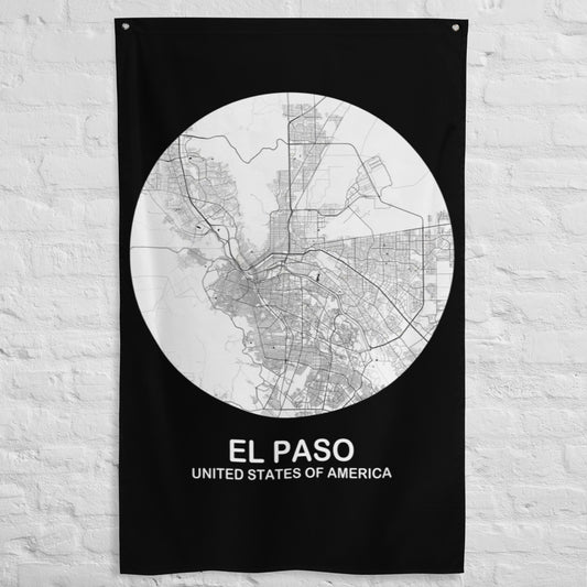 El Paso Circular White Flag Map