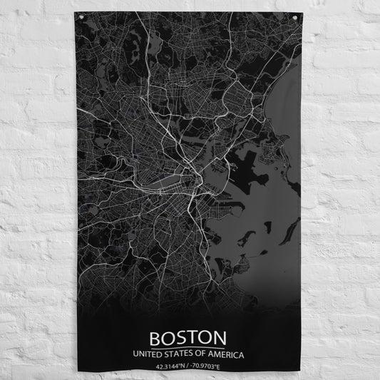 Boston Black Flag Map