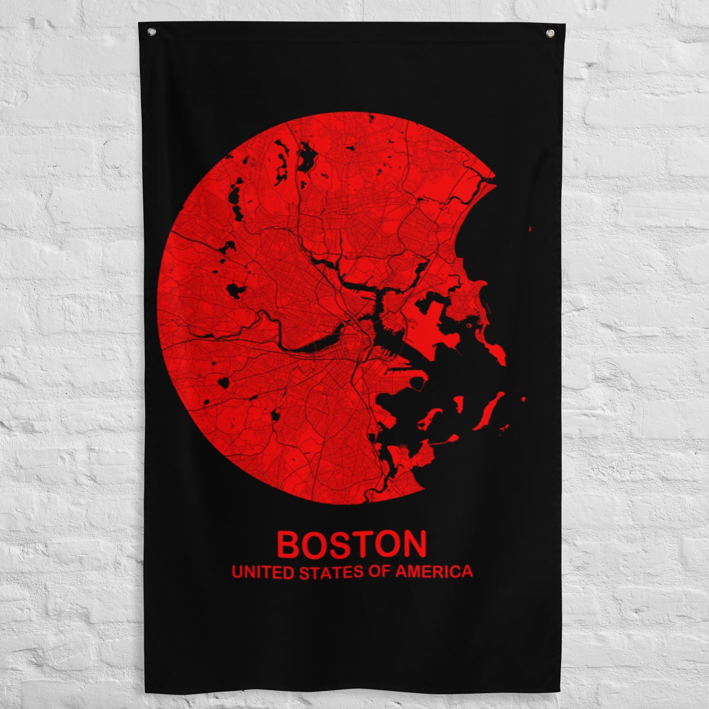 Boston Circular Red Flag Map