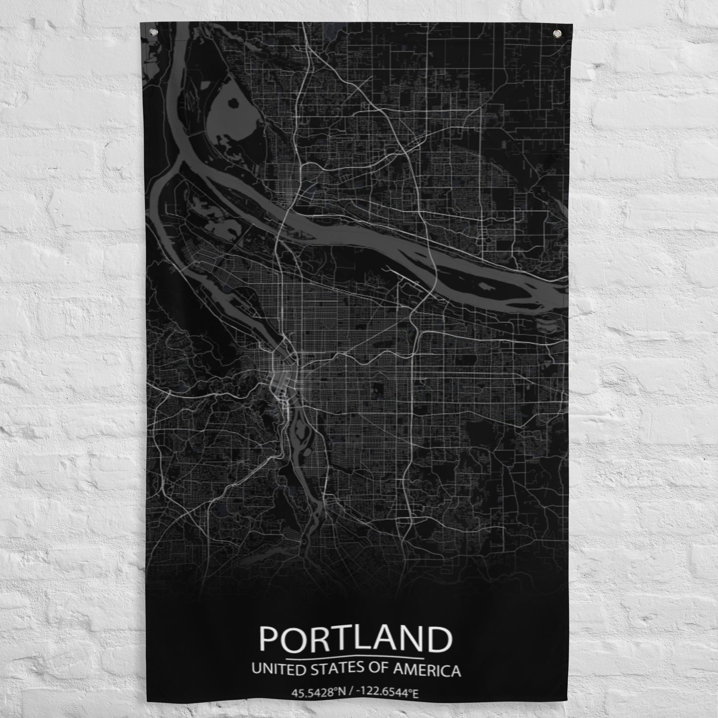 Portland Black Flag Map