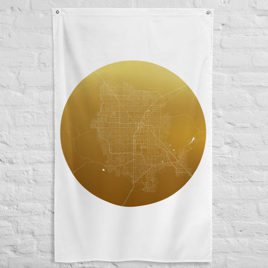 Las Vegas Gold on White Flag Map