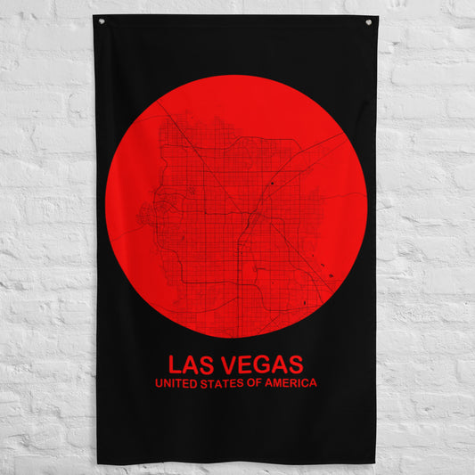 Las Vegas Circular Red Flag Map