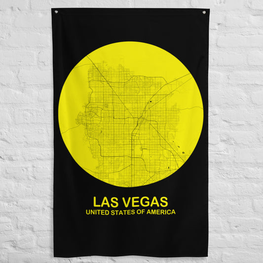 Las Vegas Circular Yellow Flag Map