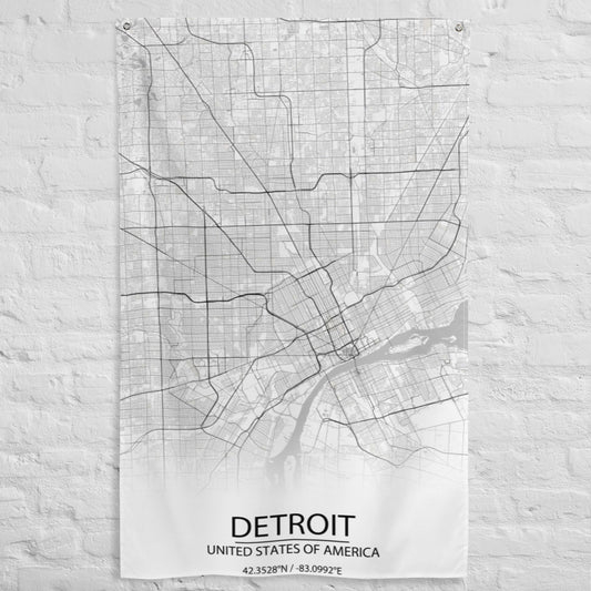 Detroit White Flag Map