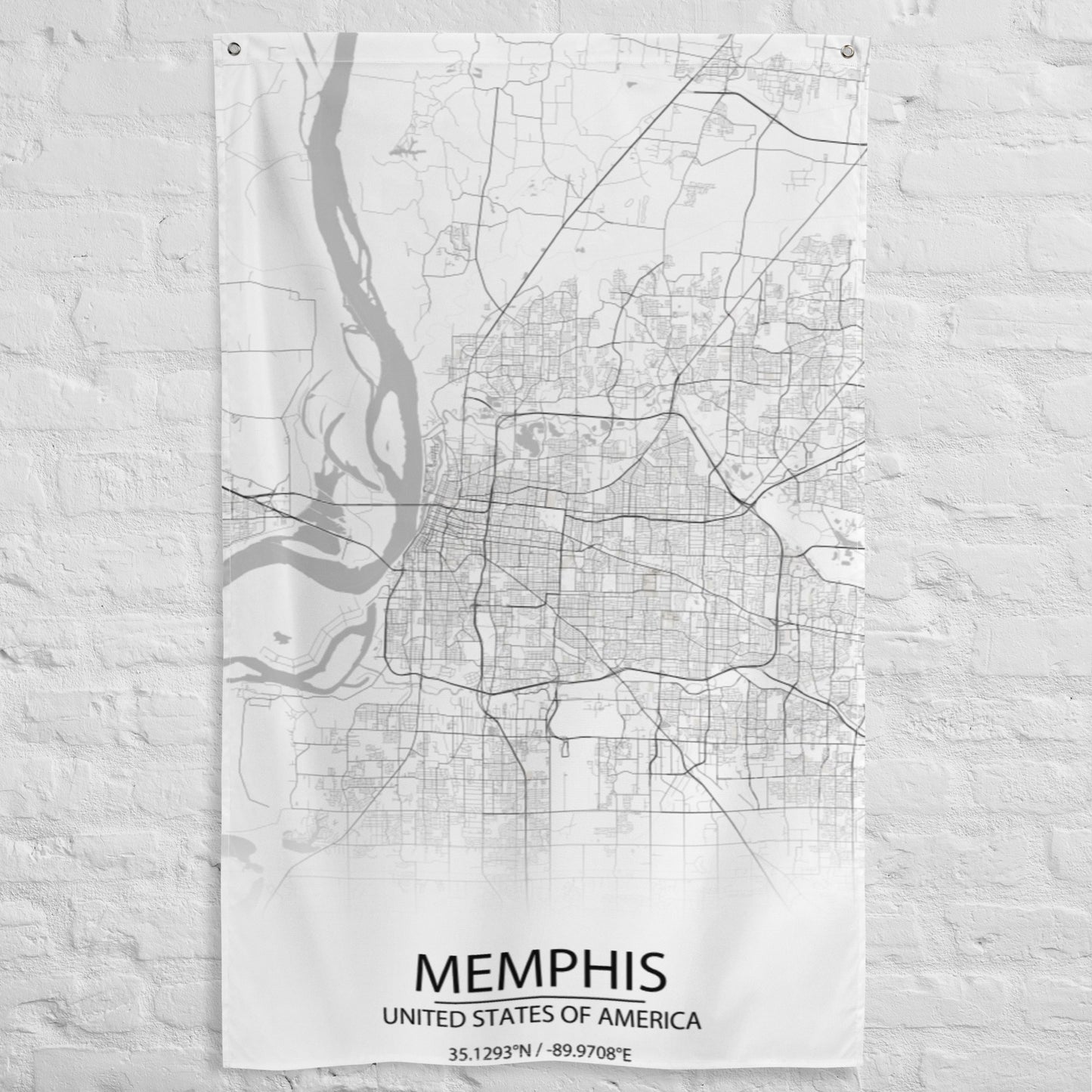 Memphis White Flag Map