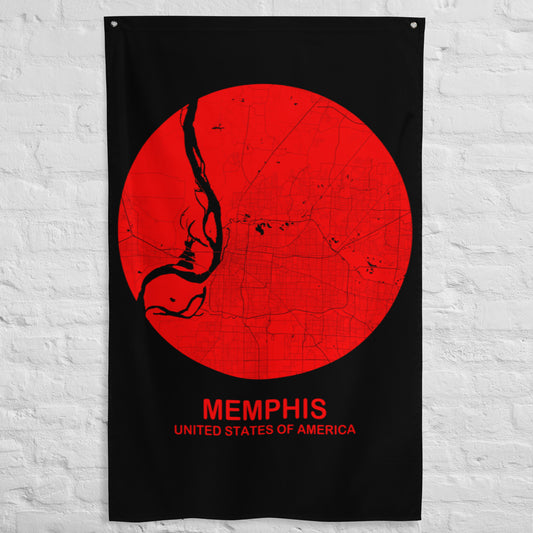 Memphis Circular Red Flag Map