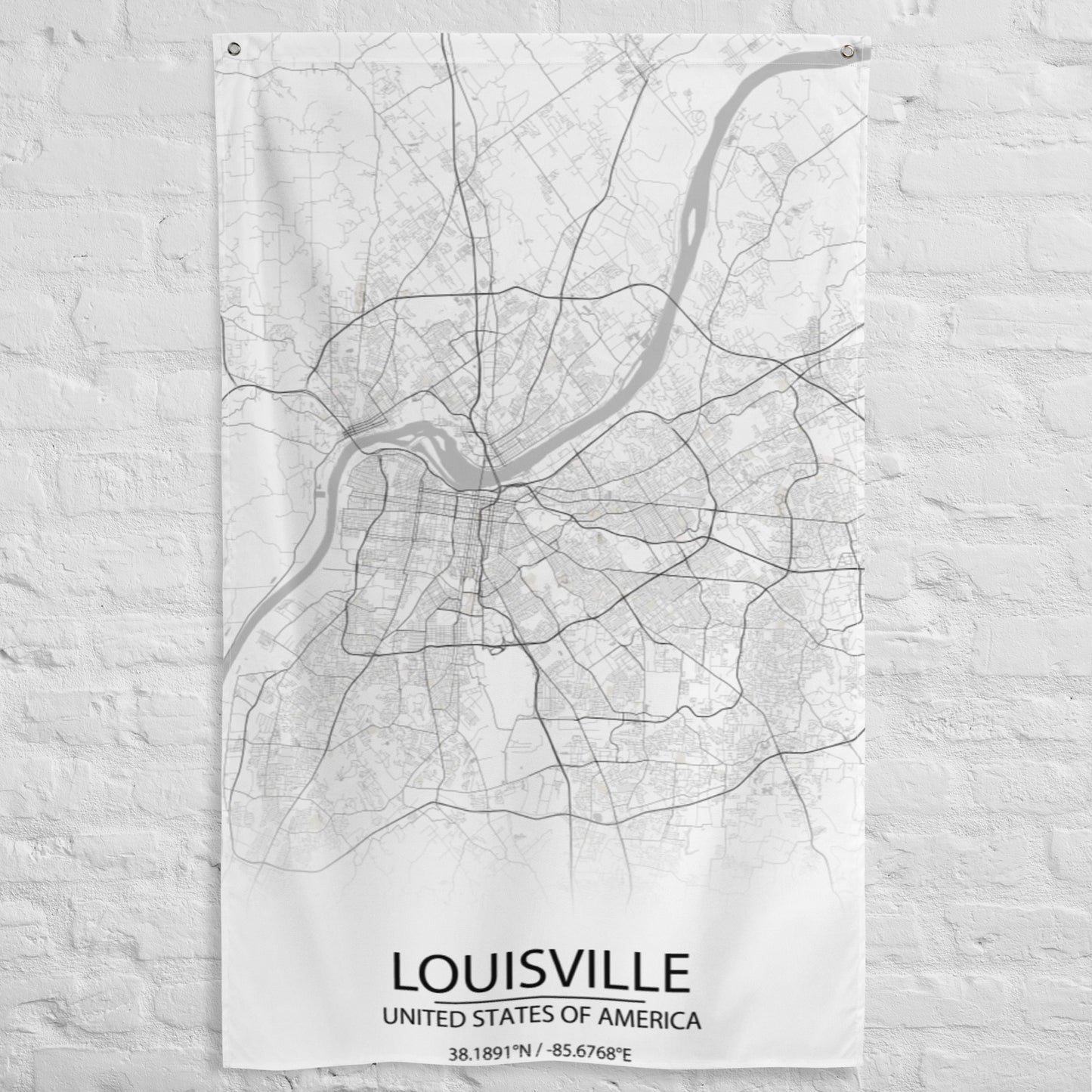 Louisville White Flag Map