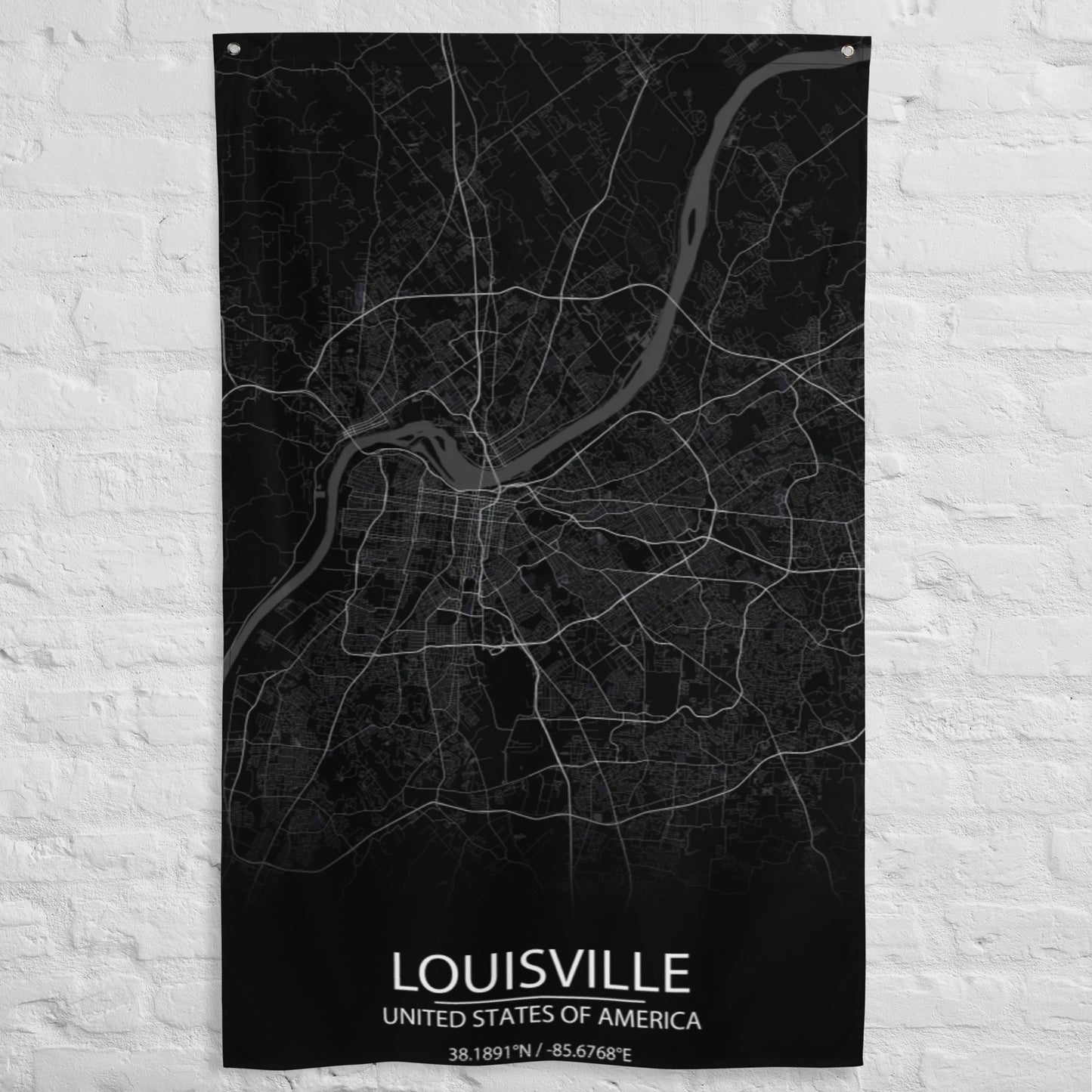 Louisville Black Flag Map