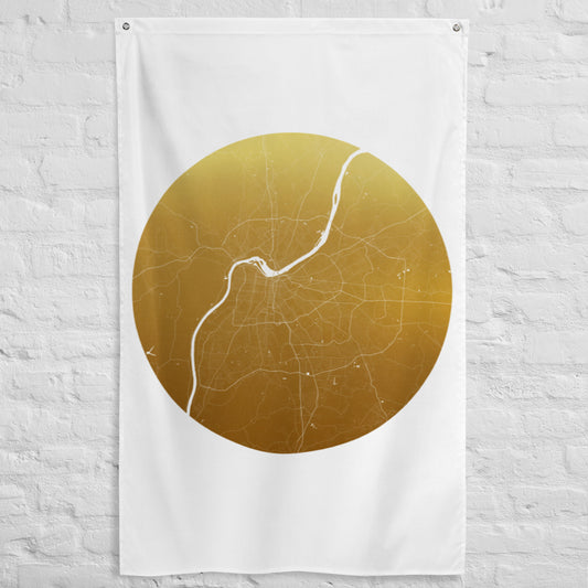 Louisville Gold on White Flag Map