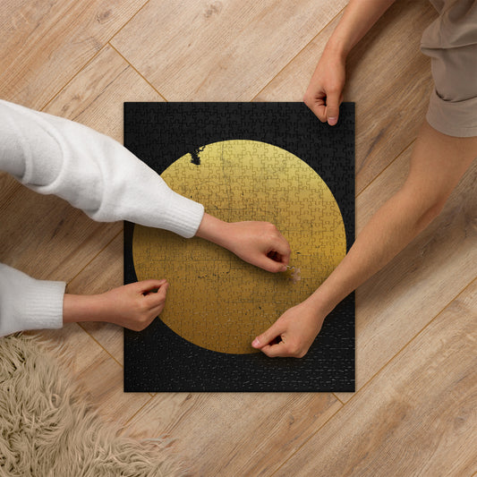 Phoenix Gold on Black Map Jigsaw Puzzle