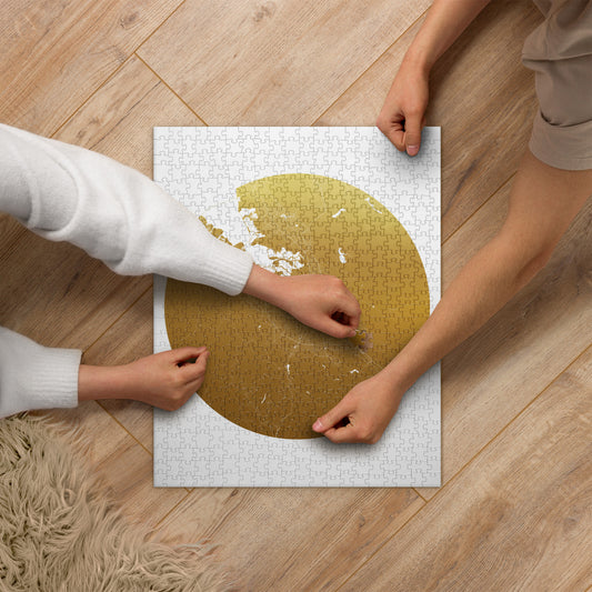 San Jose Gold on White Map Jigsaw Puzzle