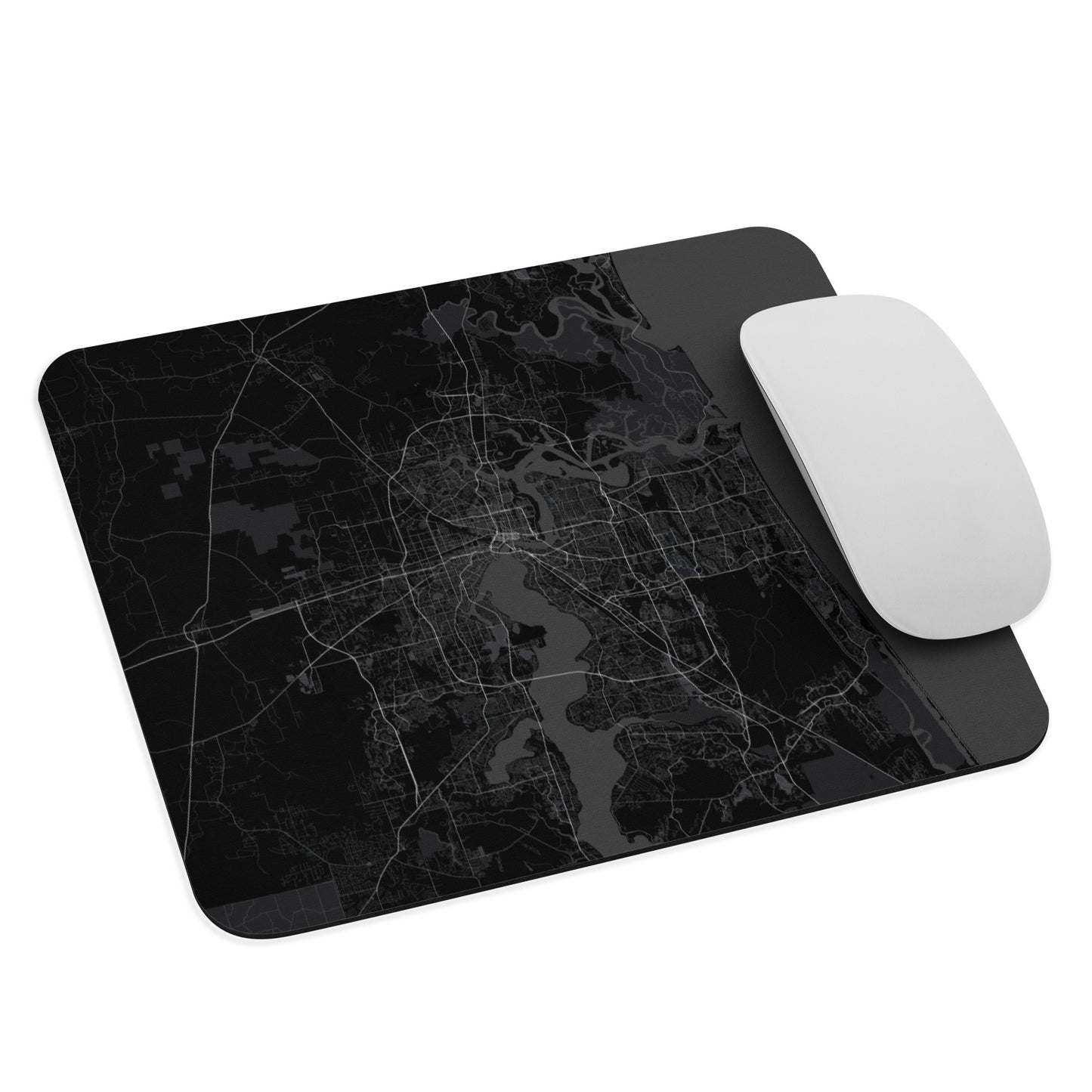 Jacksonville Black Map Mouse Pad