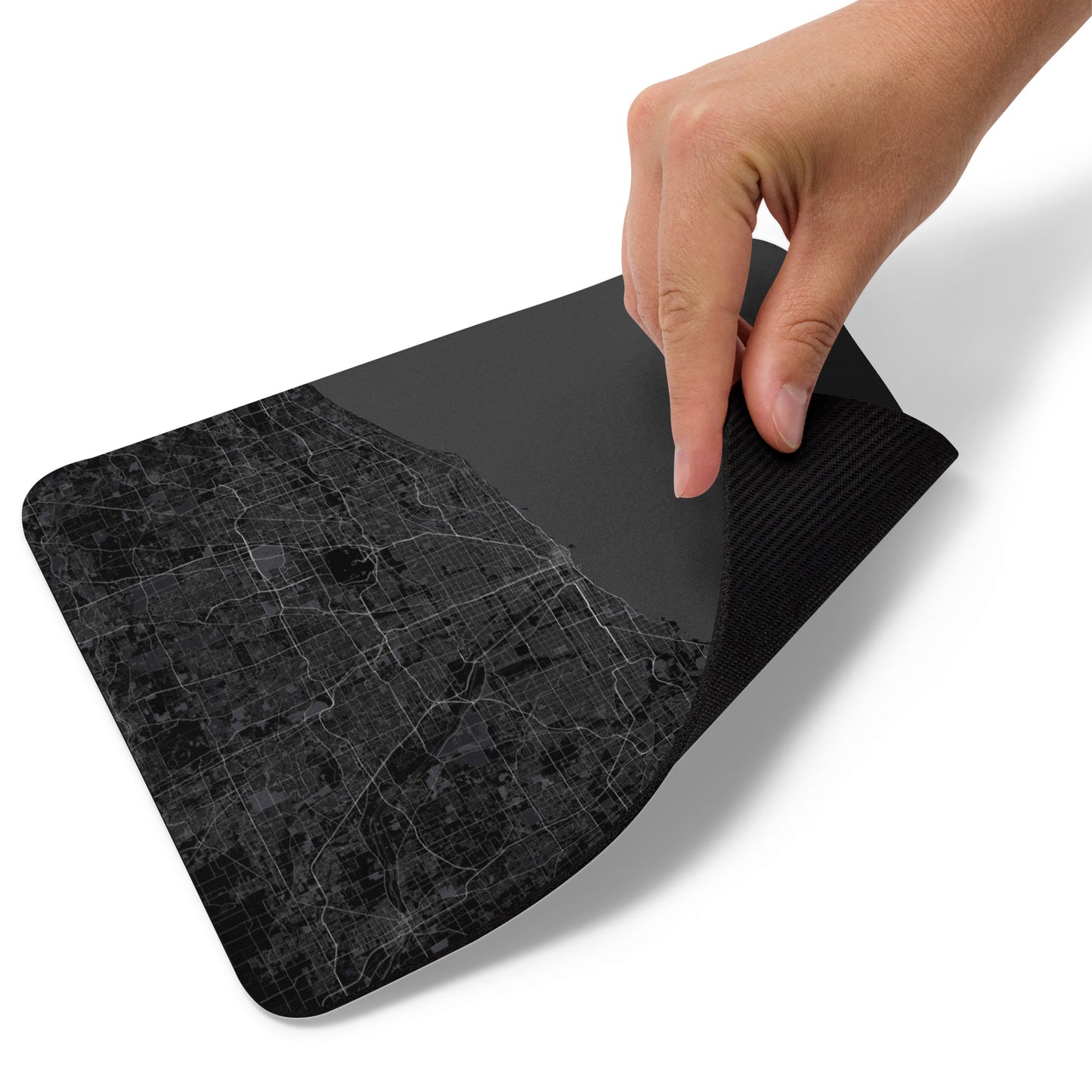 Chicago Black Map Mouse Pad