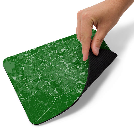 San Antonio Green and White Map Mouse Pad