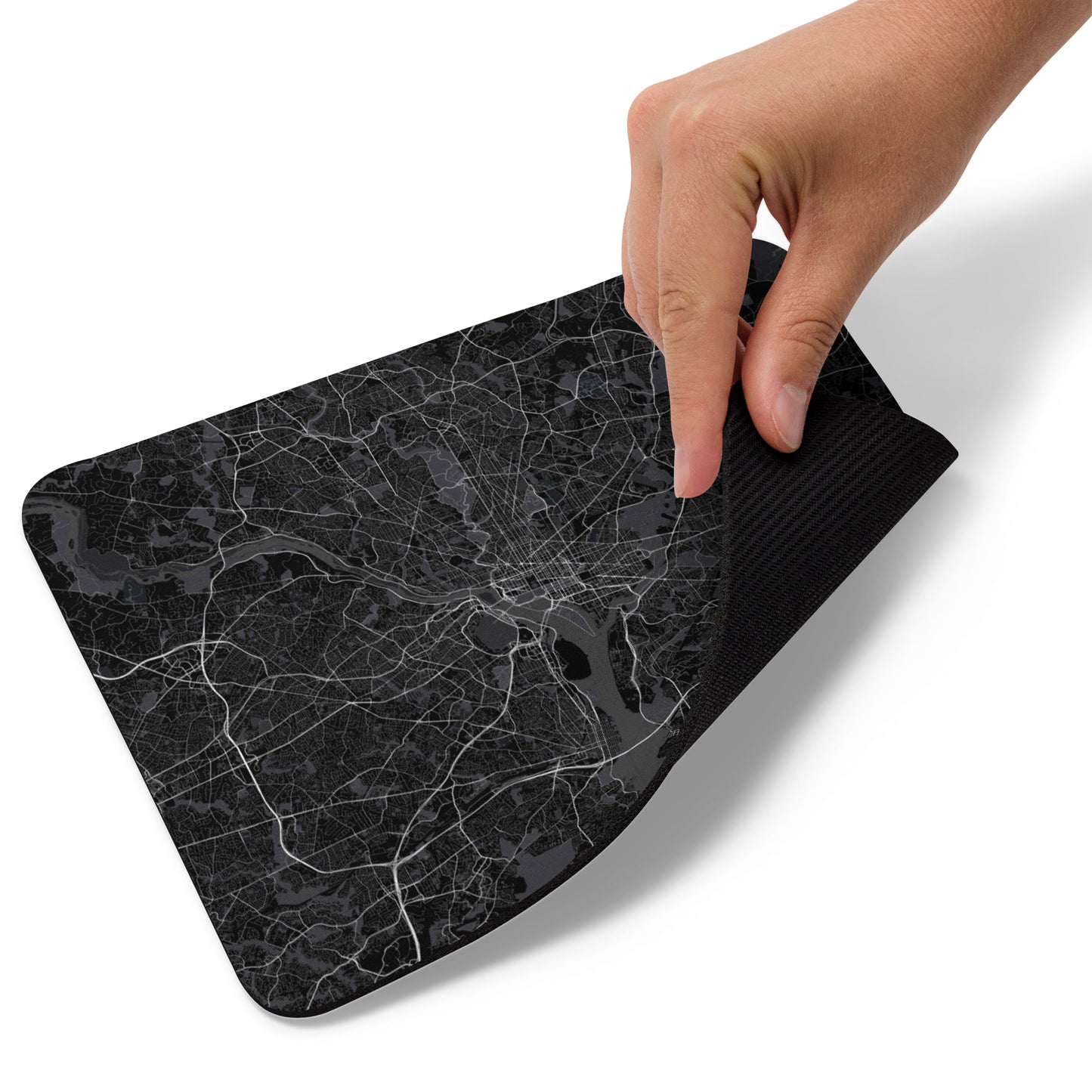 Washington, D.C. Black Map Mouse Pad