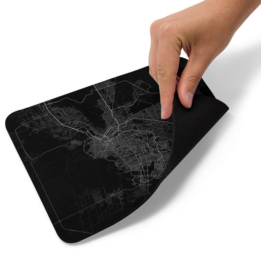 El Paso Black Map Mouse Pad