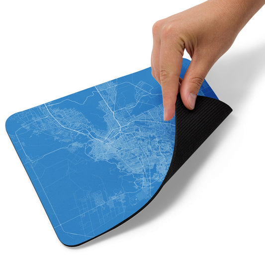 El Paso Blue and White Map Mouse Pad