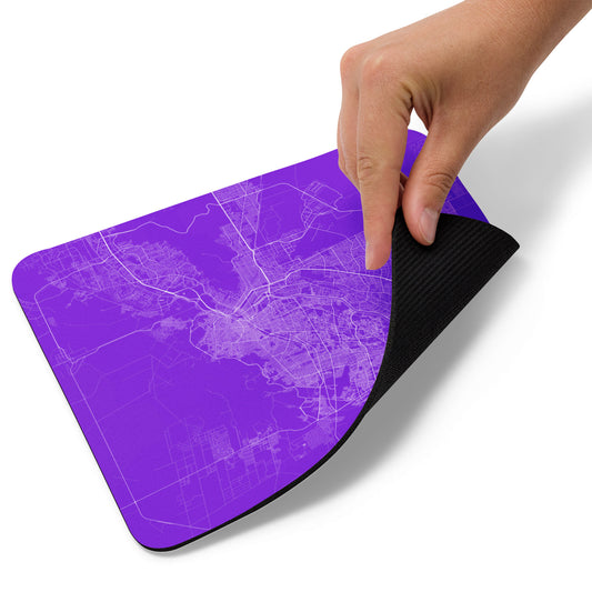 El Paso Purple and White Map Mouse Pad