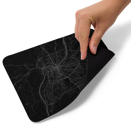 Louisville Black Map Mouse Pad