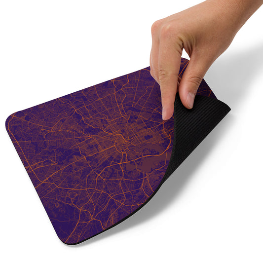 Baltimore Purple and Orange Map Mouse Pad