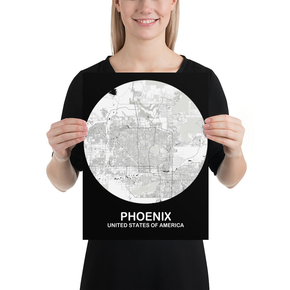 Phoenix Circular White Paper Map