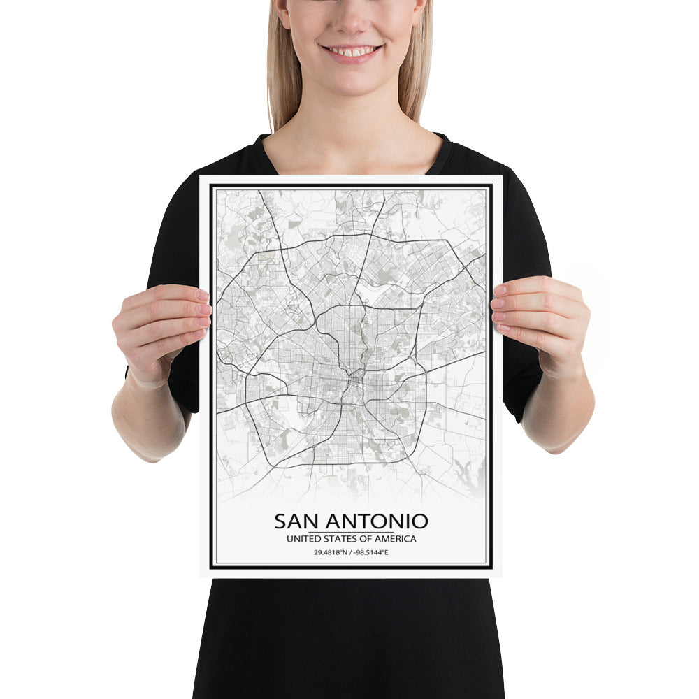 San Antonio White Paper Map