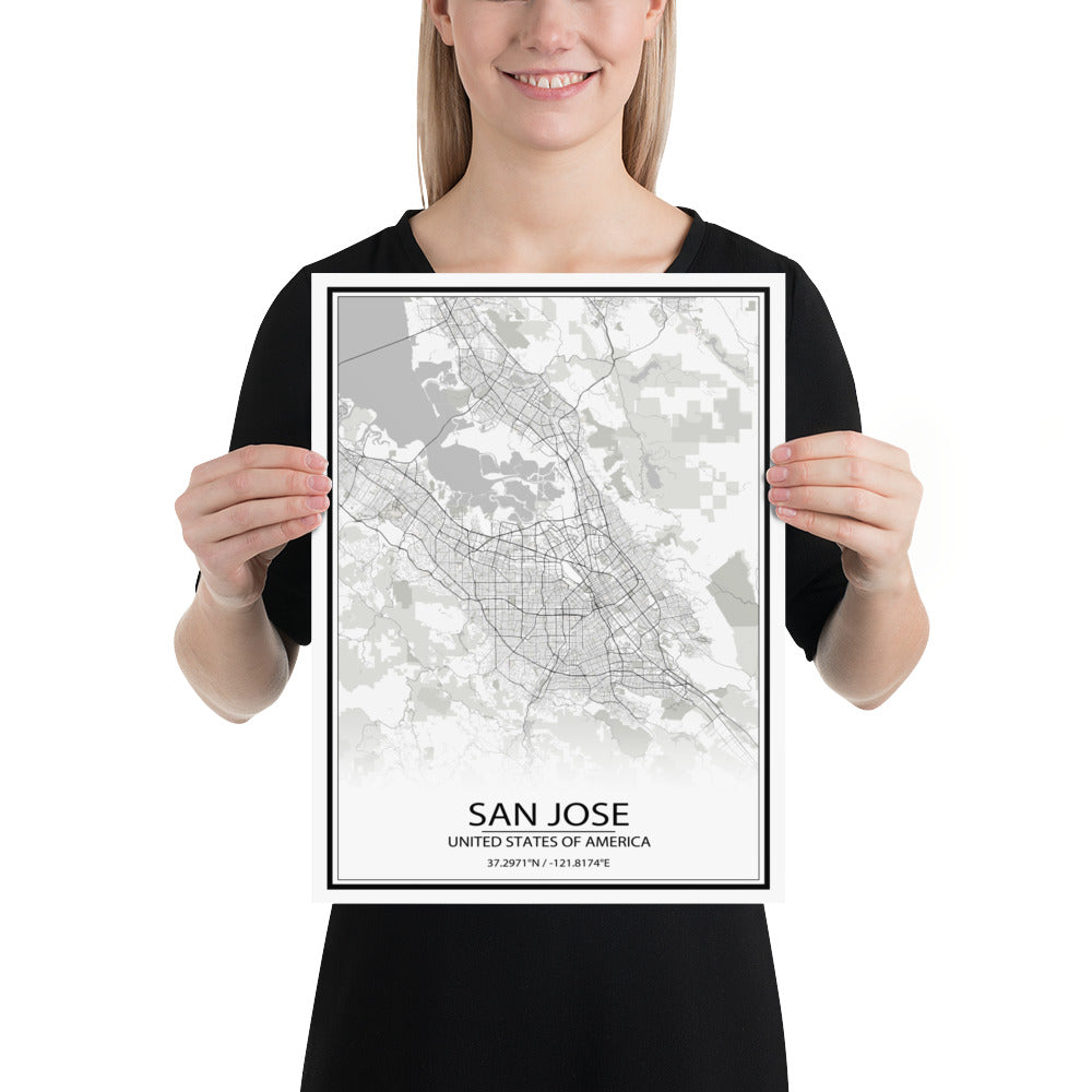 San Jose White Paper Map