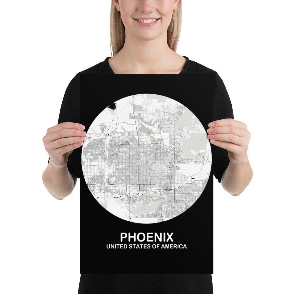 Phoenix Circular White Paper Map