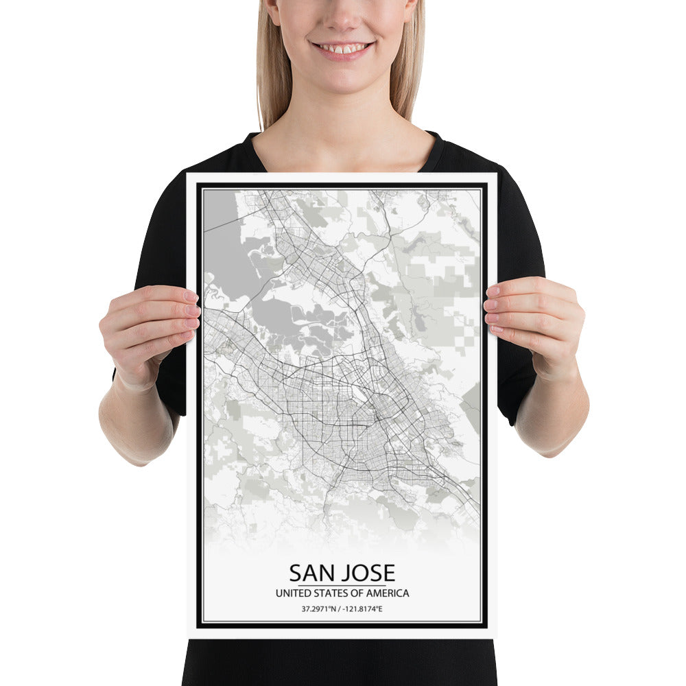 San Jose White Paper Map