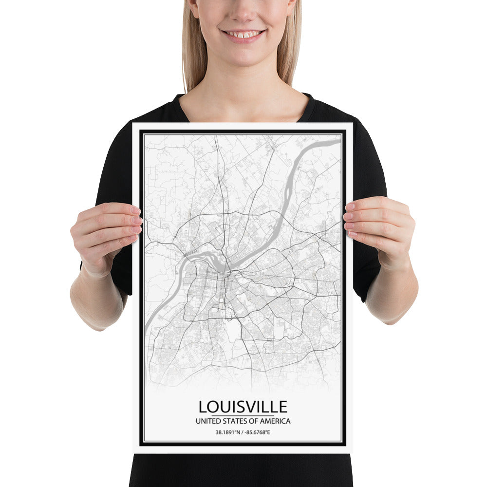 Louisville White Paper Map