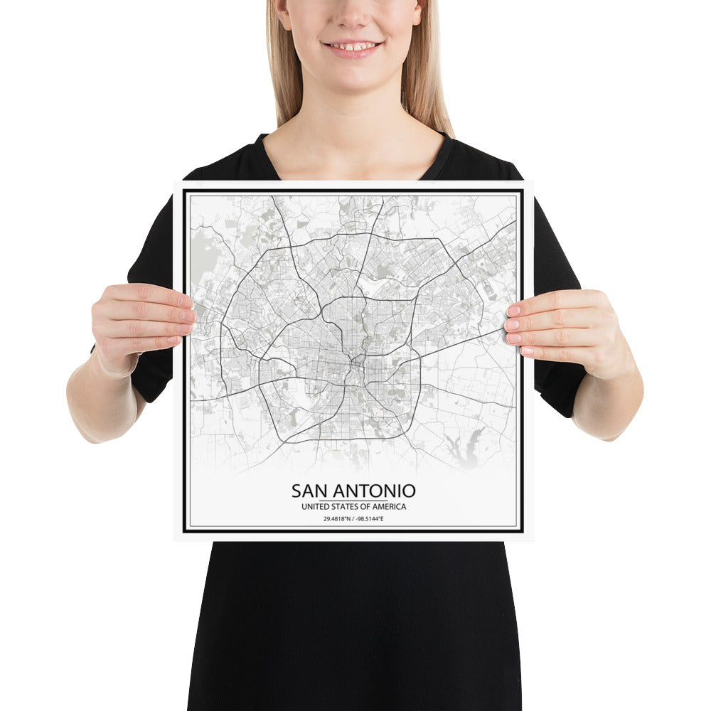 San Antonio White Paper Map