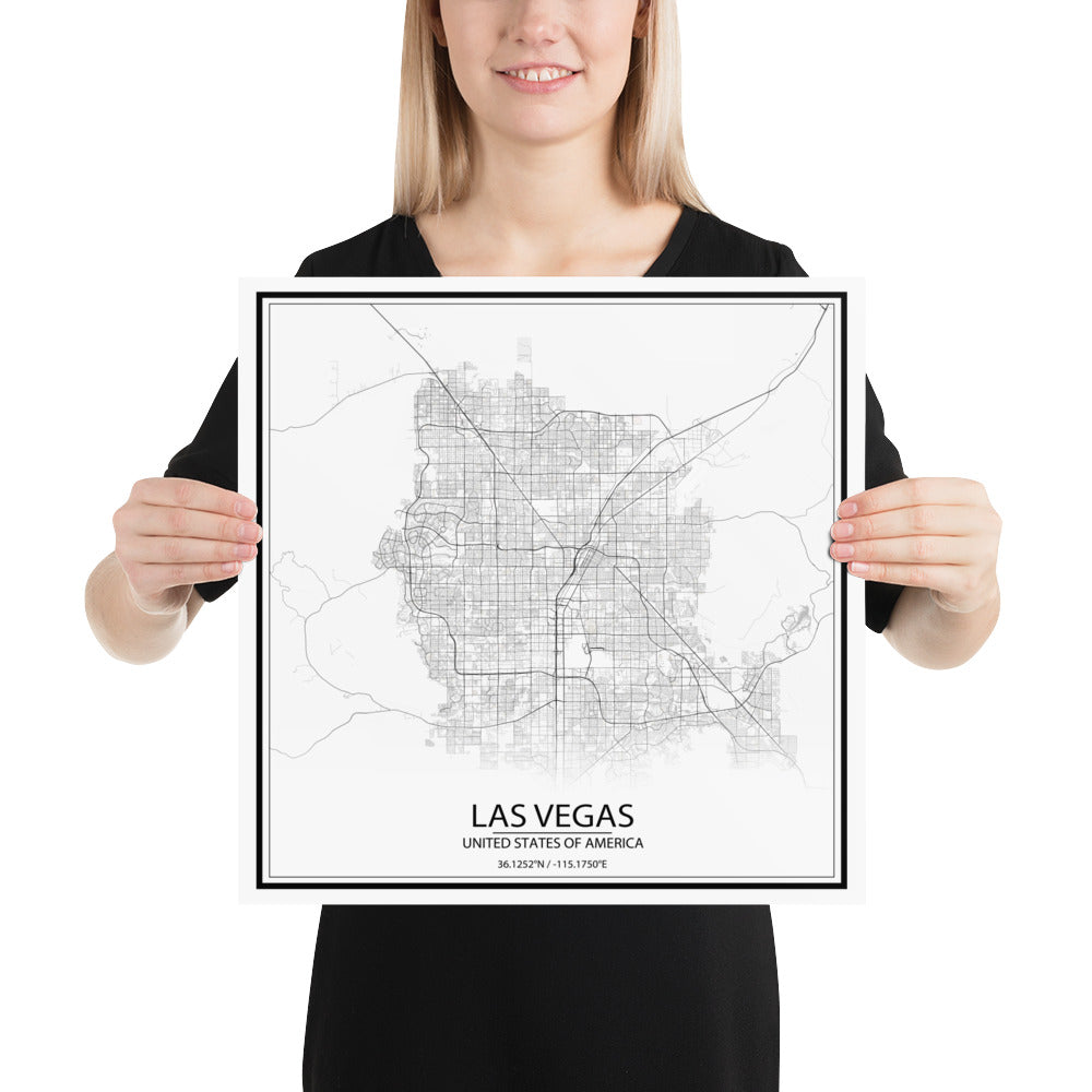 Las Vegas White Paper Map