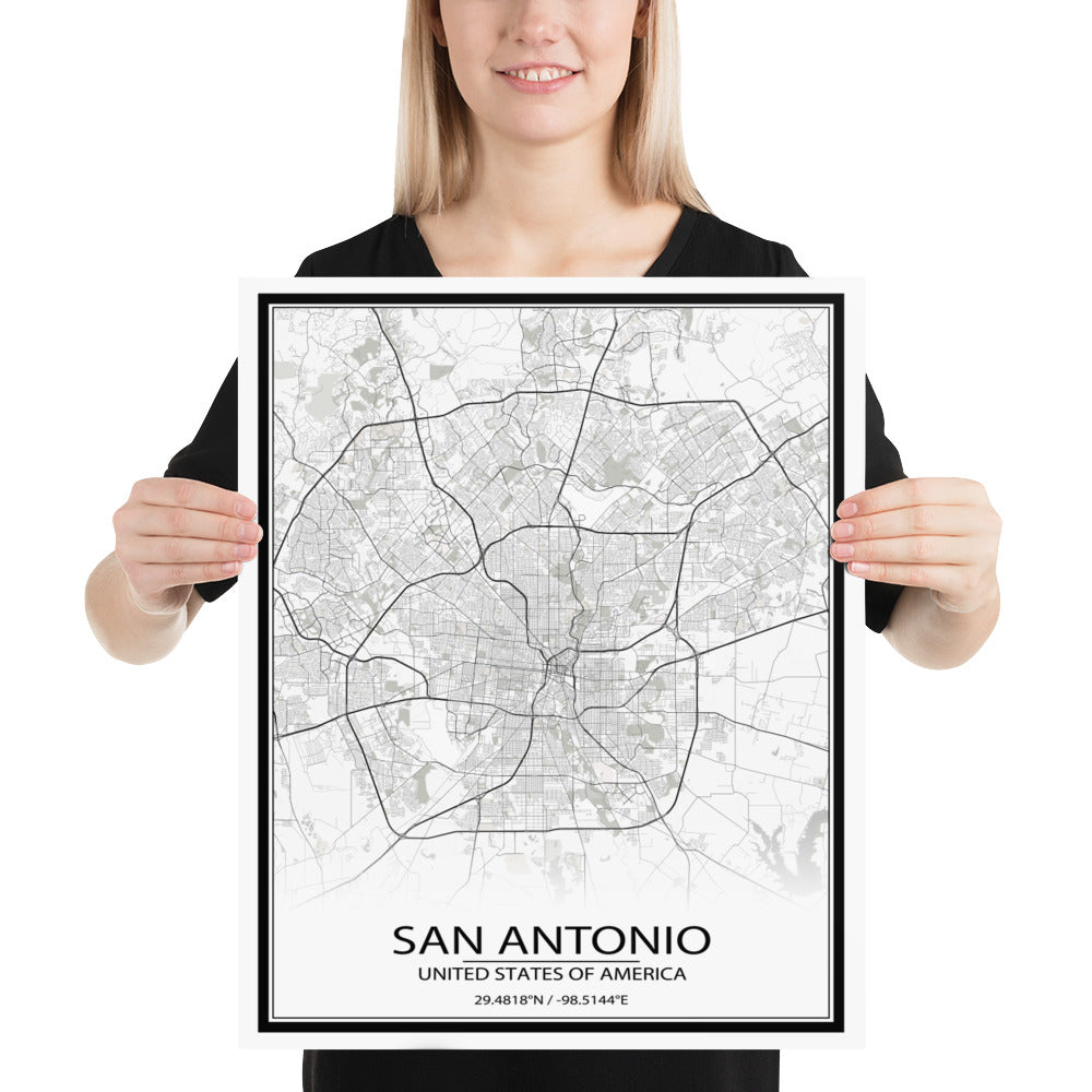 San Antonio White Paper Map