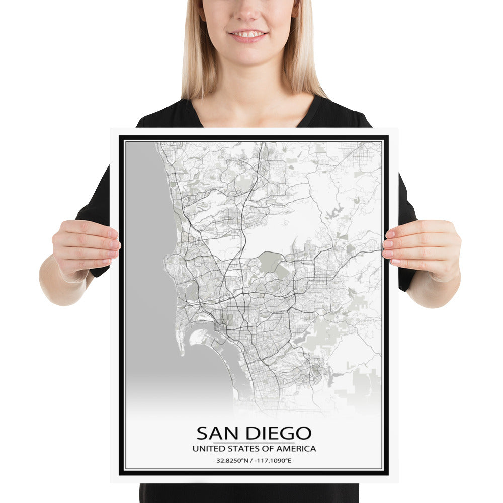 San Diego White Paper Map