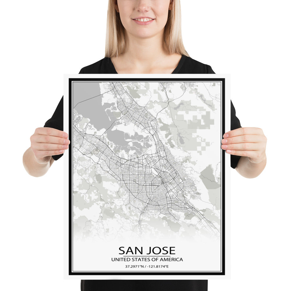 San Jose White Paper Map