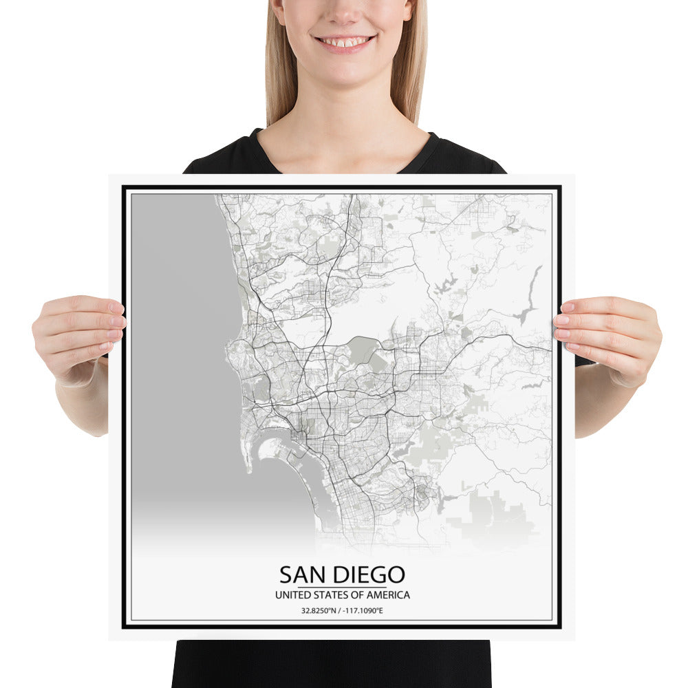 San Diego White Paper Map