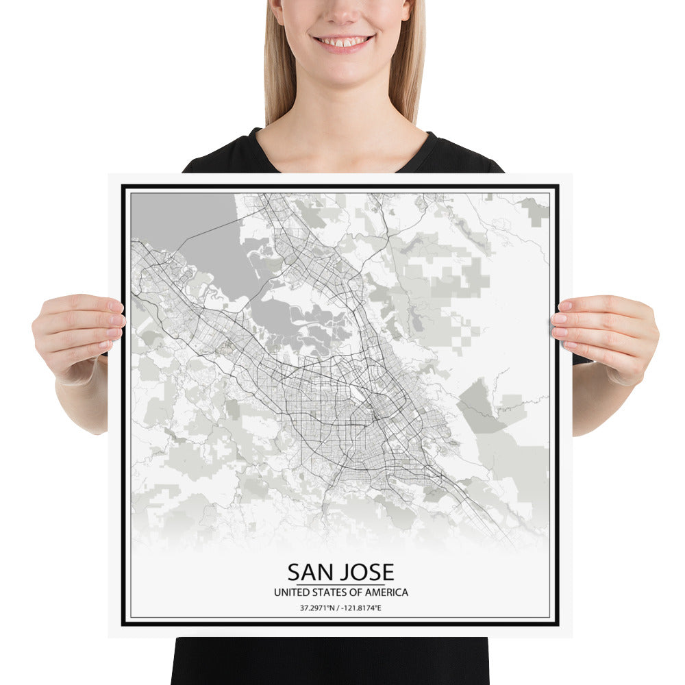 San Jose White Paper Map