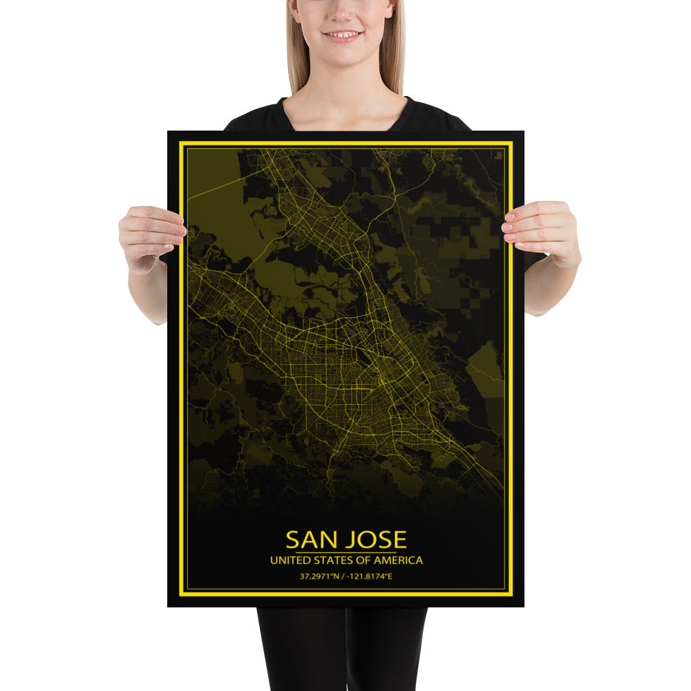 San Jose Black and Yellow Paper