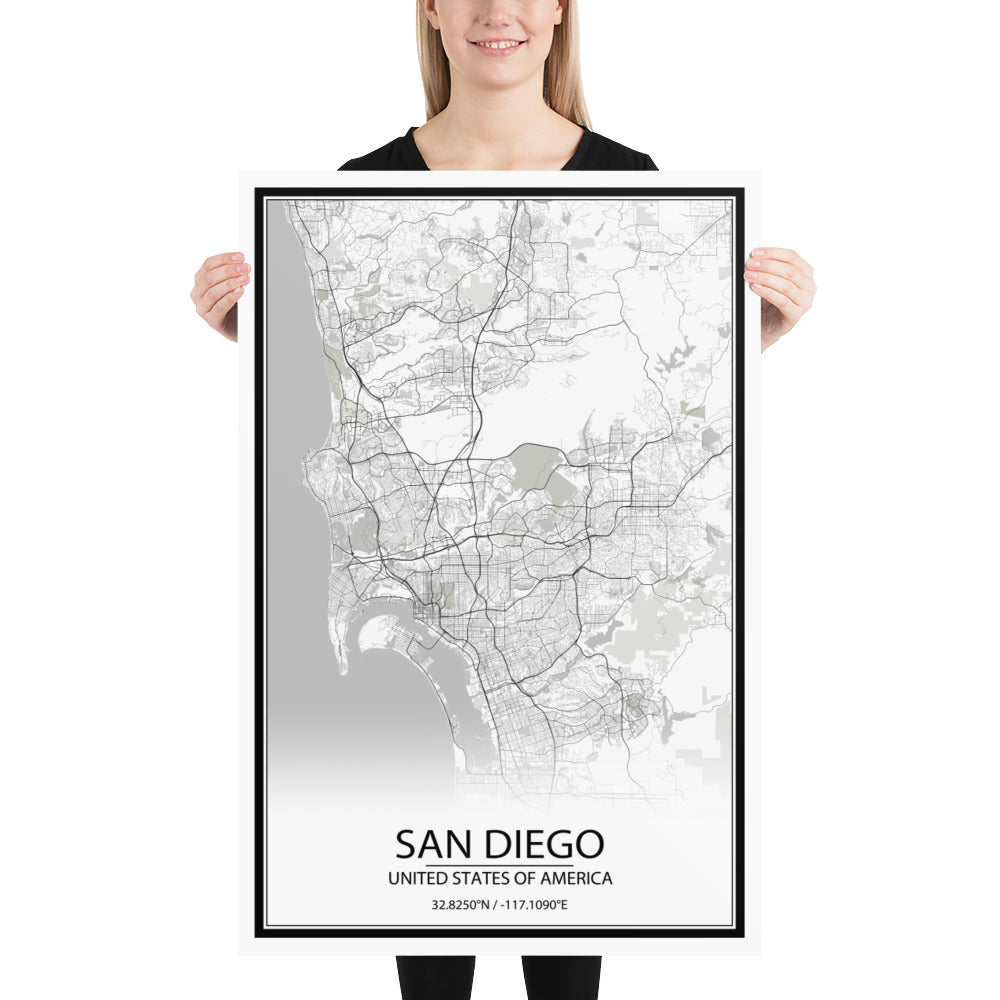 San Diego White Paper Map