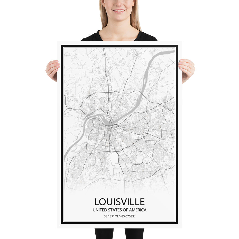 Louisville White Paper Map